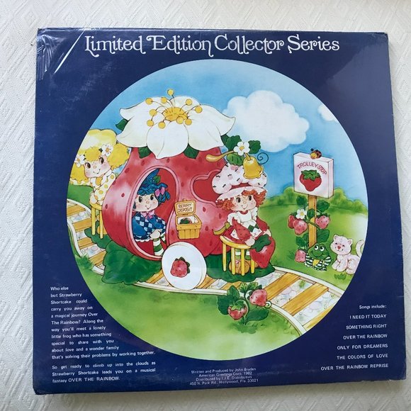 Strawberry Shortcake Over The Rainbow Picture Disc vinyl record album Vintage NW - Picture 1 of 2